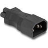 Delock AV adapteris DeLOCK 80468 lyties keitiklis / kabelis IEC 60320 C14 IEC 60320 C5 juodas