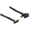 Delock Riser Karte PCI Express x1 Stecker 90 gewinkelt zu x1 Slot mit Kabelis 30 cm