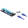 Delock Riser Karte PCI Express x1 zu x16 mit 60 cm USB Kabelis