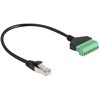 Delock DELOCK RJ45 Kabelis Cat.6 St > Terminalblock Adapteris 30cm 2tlg