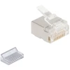 DeLOCK RJ45 modulinis kištukas Cat.6A plonesniam ir plokščiam kabeliui, 100 vnt. rinkinys, RJ45, Balta, Vyr., Polikarbonatas (PC), Cat6a, 12,5 mm