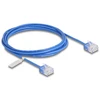 Delock Kabelis Patch Ultra cienki Cat.6 UTP 2 m Mėlyna (80797)