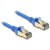 Delock Delock RJ45 Netzwerkkabel Cat.8.1 F/FTP Slim 0,5 m blau