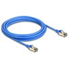 DeLOCK RJ45 tinklo kabelis Cat.8.1 F/FTP plonas 5 m mėlynas, 5 m, Cat8.1, F/FTP (FFTP), RJ-45, RJ-45, Mėlyna