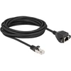 Delock RJ50 prailginimo kabelis kištukas-lizdas S/FTP 5 m juoda (80196)
