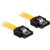 DELOCK SATA kabelis 10 cm, geltonas, ge/ge, metalinis