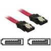 DELOCK SATA laidas 50cm tiesus/tiesus Metalinis
