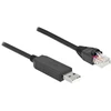 Kabelis USB Delock USB-A - RJ-45 1 m Juodas (64160)