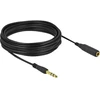 Kabelis Delock jack 6,35 mm 3 pin męski do żeński 10 m (86766)