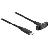 Kabelis USB Delock USB-C - USB-C 1 m Juodas (87824)