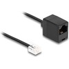 Delock DELOCK Telefonkabel RJ11 Stecker zu RJ45 Buchse juodas 1 m
