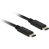 DELOCK Cable USB Type-C2.0 male > USB Type-C2.0 male 1 m juodas