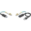DeLOCK USB 10 Gbps Type-A prailginimo rinkinys per LC Duplex kabelį, 0,2 m, USB A, 10 Gbit/s, juodas
