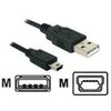 DELOCK Cable USB 2.0 mini B Standartinis 5 kontaktų 0,7 m