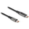 Delock USB 2.0 Kabelis USB Type-C™ Stecker zu Stecker PD 3.0 100 W mit Leistungsanzeige 2 m