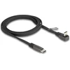 Kabelis USB Delock USB-C - USB-C 1 m Juodas (80751)