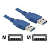 „Delock“ kabelis USB 3.0 A tipo kištukas > USB 3.0 A tipo kištukas 1 m mėlynas