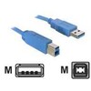 Kabelis USB Delock USB-A - USB-B 1.8 m Mėlyna (82434)