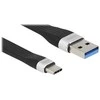 Delock DELOCK USB 3.2Gen1 FPC Flachbandkabel USB jutiklis A > C 13,5cm