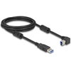 Delock USB kabelis USB-A - USB-B 2 m juodas (81101)