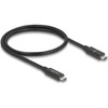 Kabelis USB Delock USB-C - USB-C 0.5 m Juodas (81210)