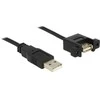 Delock kabelis USB 2.0 A kištukas > USB 2.0 A kištukas montavimui 0,25 m
