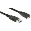 DELOCK Cable USB 3.0 Type-A male > USB 3.0 Type Micro-B male 1.0 m juodas