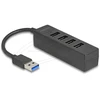 HUB USB Delock USB Hub 4 Port USB 5 Gbps su 4 x gniazdem USB Typ-A juoda