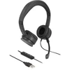 DeLOCK USB Stereo Ausinės with Cable Remote Control ir Quick-Mute Button skirta PC ir Nešiojamas kompiuteris, su laidu, 20 - 20000 Hz, 126 g, Ausinės, Juodas