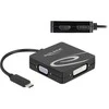 Delock USB Type-C™ adapteris, skirtas VGA, DVI, HDMI arba DisplayPort monitoriui