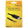LAIDAS USB-A 2.0(M)->NUOSEKLIUOJU TTL 3.3V 1.8M JUODA DELOCK