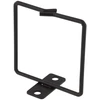 Kabelio žiedas vertikaliam montavimui, 80x80mm, metalas DELTACO juoda / 19-13s