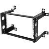 DELTACO 19" sieninis laikiklis, 6U, apkrova 35kg, plienas, montavimo komplektas, juodas / 19-DTSR0506