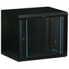 Deltaco 19" Komutacinė spinta TOTEN, 12U, 600x450, stiklinės durys, juoda / WS64126001 / 19-W6412
