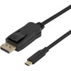 8K USB-C į DisplayPort dvikryptis kabelis DELTACO, 7680 x 4320 @ 30Hz, 2 m, juodas / USBC-DP-BI200 / 1902482