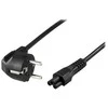 DELTACO įžemintas kabelis CEE 7/7 iki IEC 60320 C5 , max 250V / 2.5A, 5m, juodas DEL-109GA