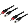 Inline Garso kabelis DELTACO 2xRCA ha - ha, 10m / MM-113