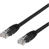 Tinklo kabelis DELTACO, Cat6, U/UTP, 24 AWG, LSZH, 5 m, juodas / TP-65S-K / R00210012