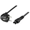DELTACO grounded cable CEE 7/7 to IEC 60320 C5 , max 250V / 2.5A, 0.5m, juodas DEL-109CA-50