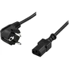 DELTACO kabelis, CEE 7/7 - IEC C13, 1m DEL-109E