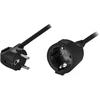 Kabelis DELTACO CEE 7/7 į CEE 7/4 (Schuko), 5.0m, juodas / DEL-112D