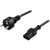 DELTACO kabelis, CEE 7/7 - IEC C13, 3m DEL-110M