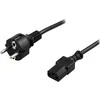 DELTACO kabelis, CEE 7/7 - IEC C13, 1m DEL-109L