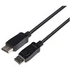 DisplayPort kabelis DELTACO 1m, 8K, DP 1.4, DSC 1.2, LSZH, juodas / DP8K-1010-LSZH