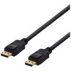 DisplayPort kabelis, 0,5 m, 4K UHD, DP 1.2 DELTACO juodas / DP-1005D