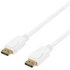 DELTACO „DisplayPort“ kabelis, 2m, 4K UHD, DP 1.2, baltas DP-1021D