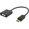 Deltaco DisplayPort į DVI adapteris, 20 cm laidas