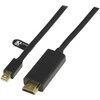Adapteriai DELTACO mini DisplayPort / HDMI, 2m, juodas / DP-HDMI204