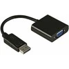 DELTACO DisplayPort į VGA adapteris, Full HD 60Hz, Juodas, 0,2m, 20 kontaktų ha - 15 kontaktų ho / DP-VGA7