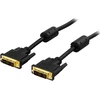 Kabelis DELTACO DVI Single Link, DVI-D 18 + 1-pin ha-ha, 2m, juodas / VE011-A